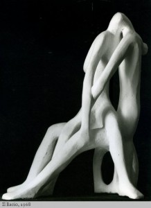 IL BACIO, 1968 Gesso, cm 60